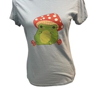 Toadstool , Mushroom & Toad/ Frog TShirt , Women's Small